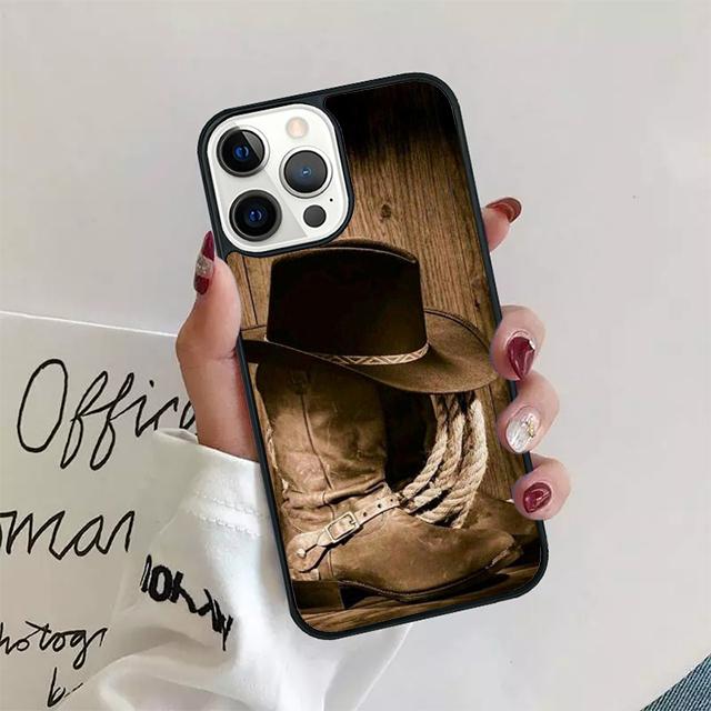 Rodeo Cowboy Lasso Phone Case Cover For iPhone 17 Air 15 16 14 13 12 Pro Max 11 Pro Max Plus Coque Shell