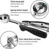 1/3PCS 304 Stainless Steel Ice Cream Scoop Ice Ball Maker Cookie Dough Scoop  Kitchen Tools