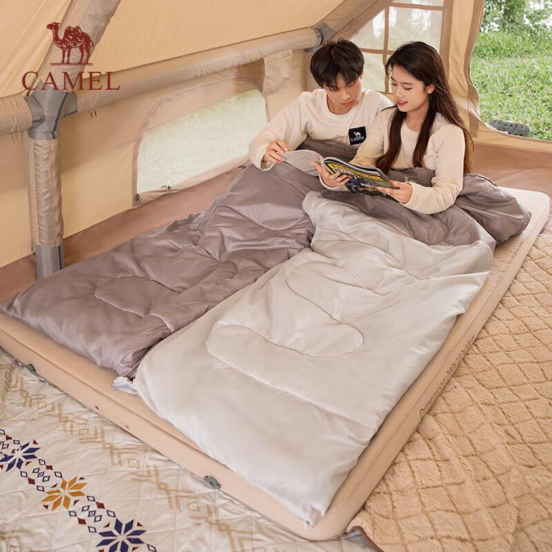 CAMEL Warm Portable Double Sleeping Bag for Winter Camping