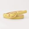 New Women's Belt Fashionable Versatile Candy Color Decorative Jeans Belt for Women Korean Style Oval Pin Buckle Thin Belt