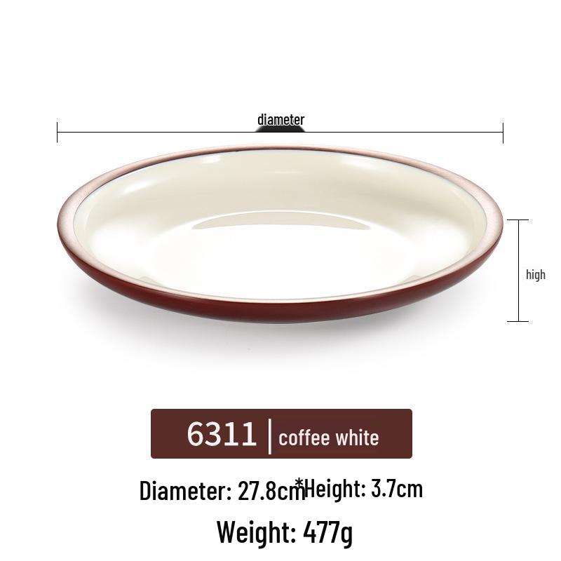Melamine Rectangular Plate for BBQ & Side Dishes - Imitation Porcelain Tableware