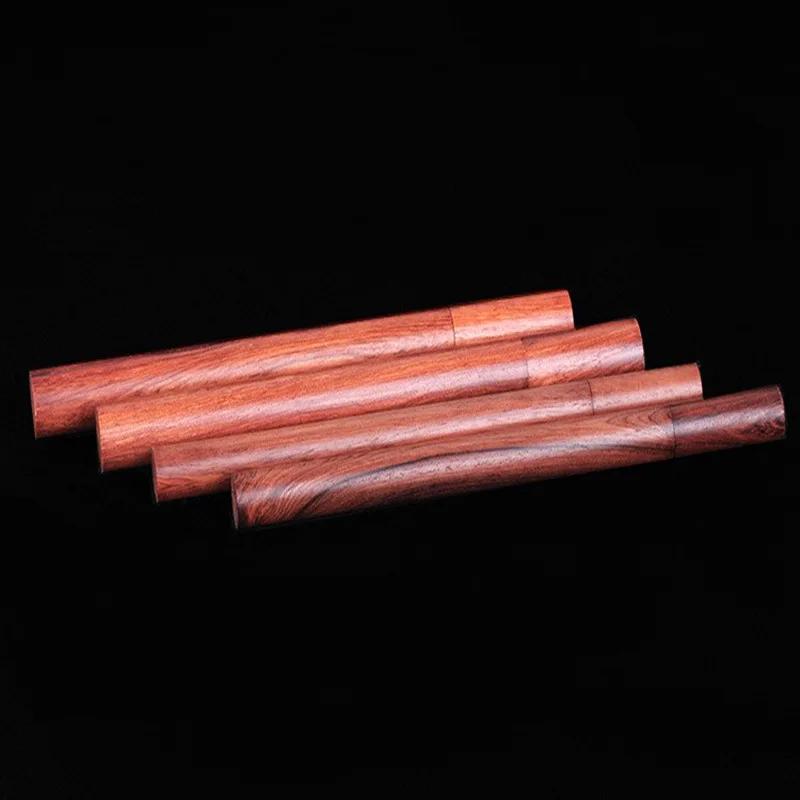 Wooden 5g/10g/20g Rosewood Incense Sticks Storage Tube Portable Wood Box, Can Put 10cm/21cm Sandalwood OUD Incense