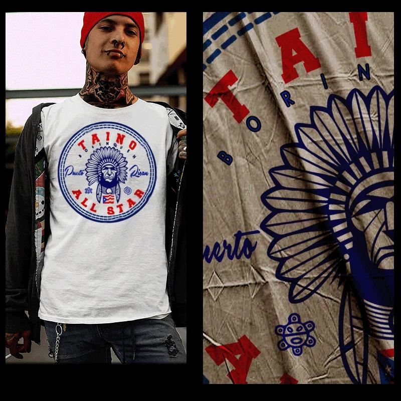 Puerto Rico t-shirt Puerto Rican Flag Boricua, Taino Native S Bronx White tee S