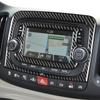 Carbon Fiber Car Accessories Center Console Radio CD Player Modified Interior Trim Soft Cover Sticker For Fiat 500L 2014-2017