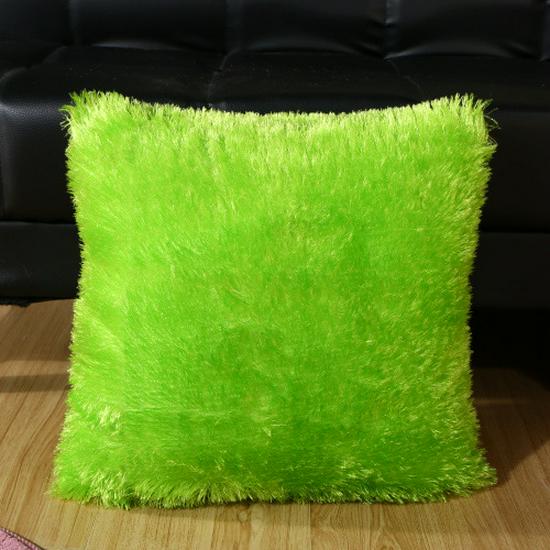 Long Plush Solid Color Glitter Velvet Throw Pillow Cushion Pillowcase