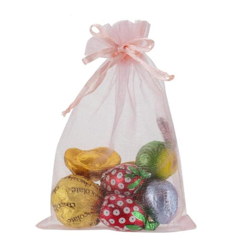 100pcs Drawstring Jewelry Small Bag for Earring Favor Wrapping Packing Pouch Packaging Wedding