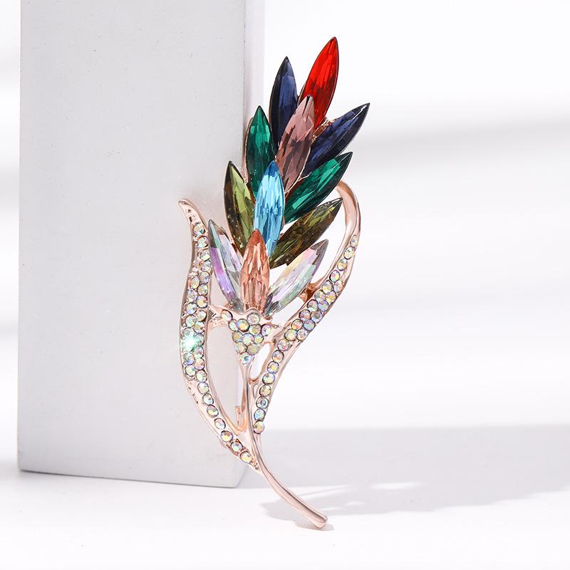 Изысканная брошь в виде колоска пшеницы для женщин – Элегантный крупный аксессуар-булавка