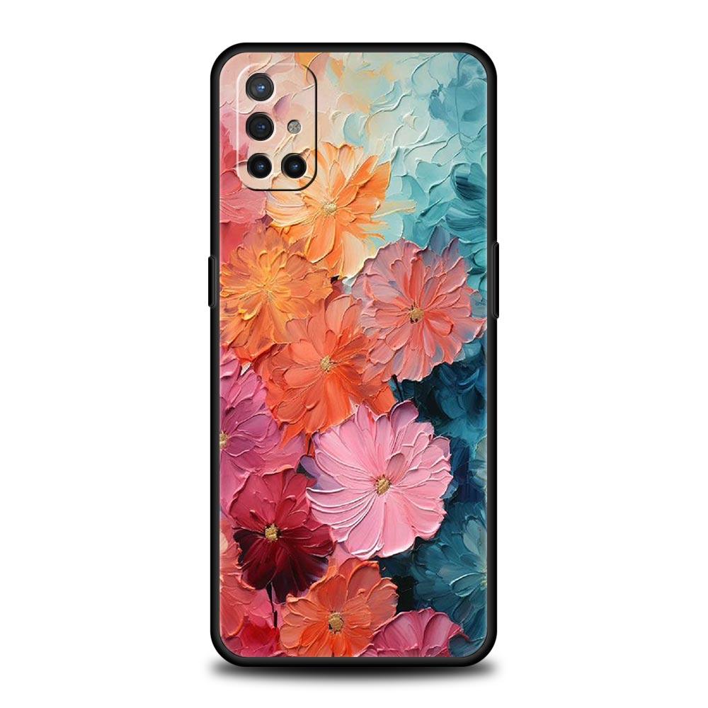Phone Case For OnePlus 12 11 10 9 Pro 9T 12R 10R 9R 9RT 10T 8T 8 7 6T 7T Nord 2T CE 2 5G N10 N100 Cover Oil Painting Of Flowers