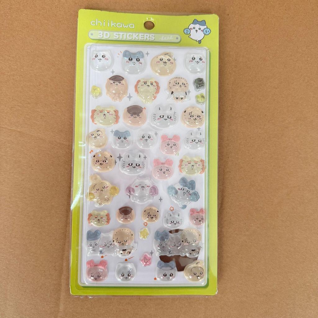 Jiji Kawa 3D Embossed Crystal Sticker for Phone Case Decoration