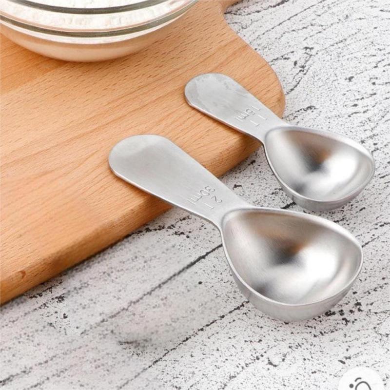 304 Stainless Steel Measuring Spoon Set: Coffee and Milk Powder Baking Tools.