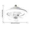 Ceiling Fan LED Lamp with E27 Base 3 Colors Dimmable/RGB Dimmable Socket Fan Lamp Remote Control for Bedroom Living Room Kitchen