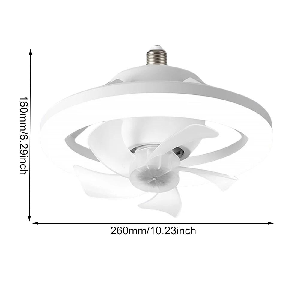 Ceiling Fan LED Lamp with E27 Base 3 Colors Dimmable/RGB Dimmable Socket Fan Lamp Remote Control for Bedroom Living Room Kitchen
