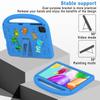 For Honor Pad X8a Kickstand Case Cartoon Design Anti-Drop EVA+PC Tablet Cover with Strap for Kids