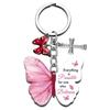 Butterfly Keychain With All Things Are Possible Verse Inspirational Religious Gift For Women Car Keys Bag Purse Accessory