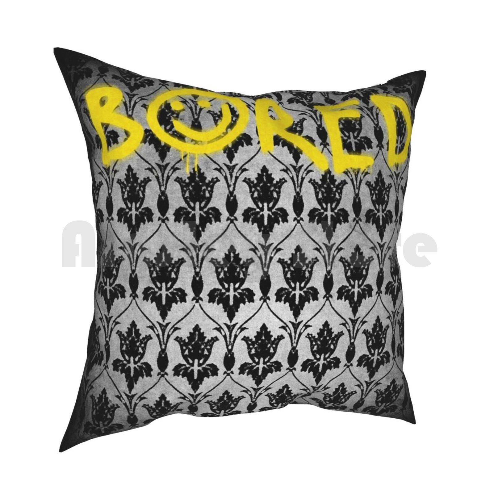 SherlockBored ( With Wallpaper ) Pillow Case Printed Home Soft Throw Pillow Sherlock Watson John Watson Moriarty Tv 30x30cm 12x12in