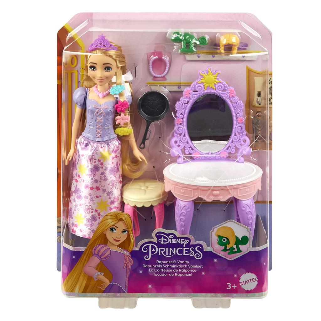 Mattel Princess Rapunzel Dresser and Accessories 3 and HLX28 Disney/Disney [Dress-up Doll] [Playset Included] [Ages Up] [Gift]