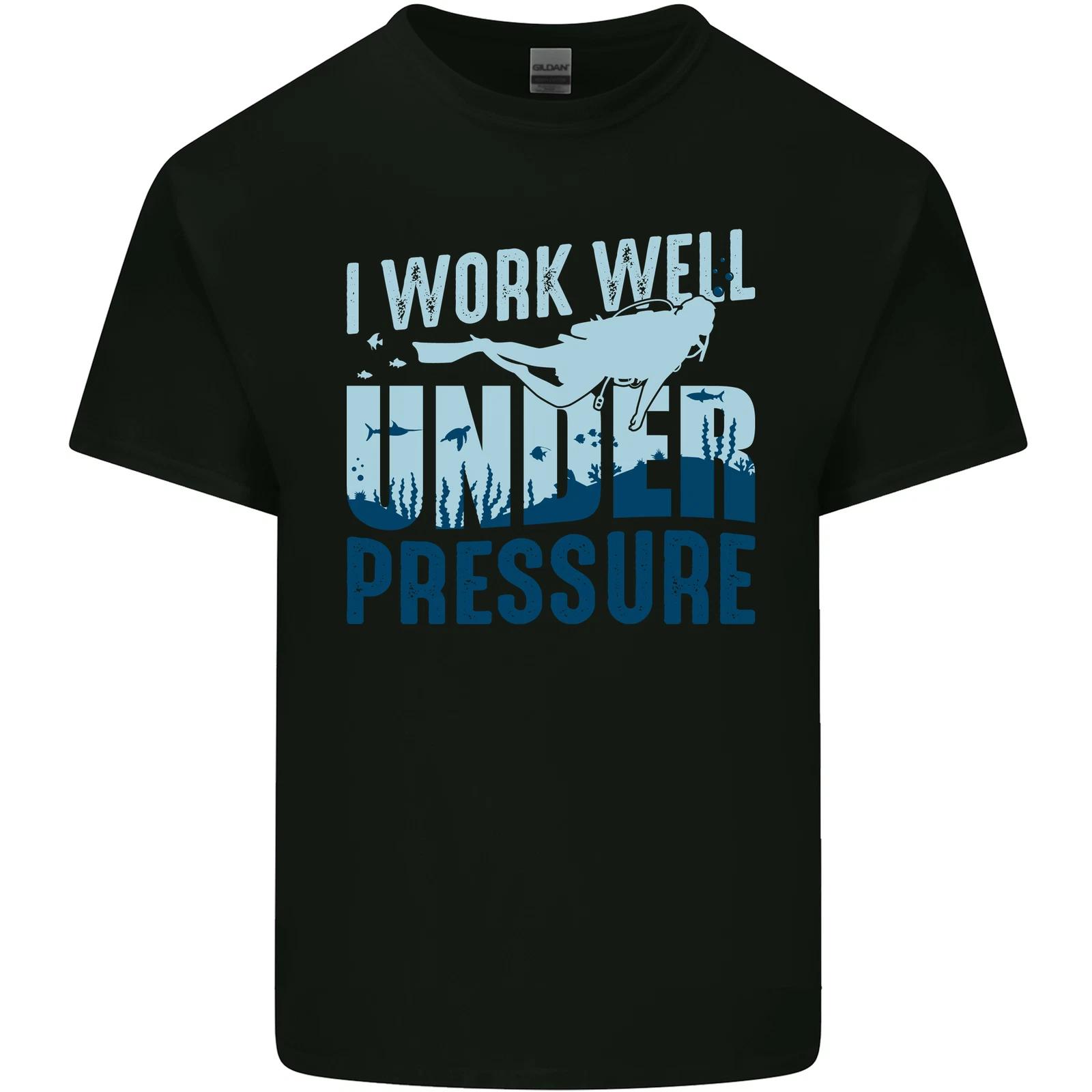 

Work Well Under Pressure Funny Scuba Diving Diver Kids T-Shirt Childrens 3XL