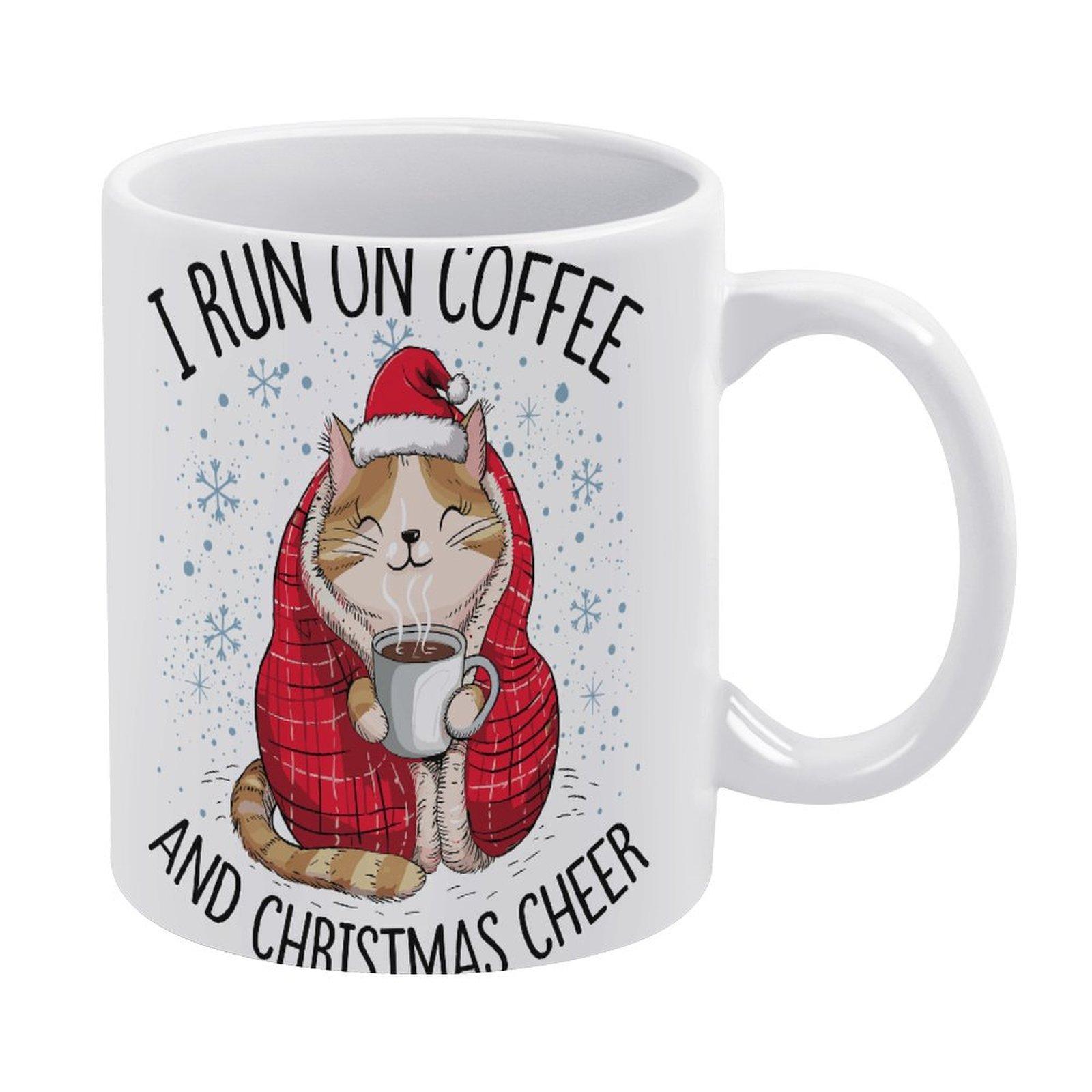 

1pc 11oz blank ceramic mug, double-sided printed drink cup for daily coffee tea at work or home, glossy finish, heat resistant and long lasting