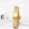 "Women's Stainless Steel Waterproof Analog Watch Gold Small Second Hand Fashion Accessory"