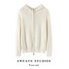Women's 12-Gauge Pure Cashmere Hooded Cardigan Coat