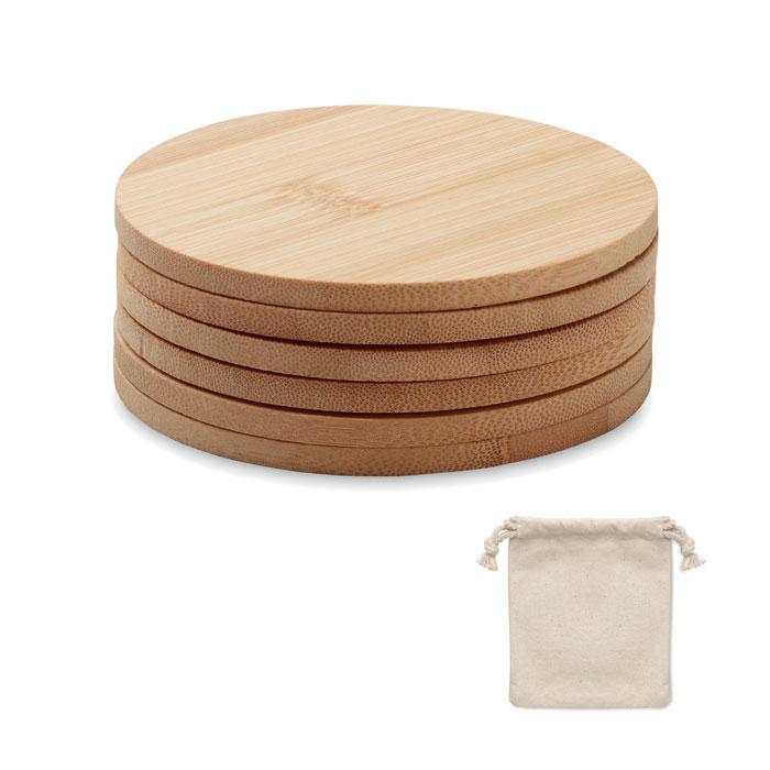 MidOcean Bayin Bamboo Coasters (Pack of 6)