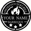 Distinct Personalized Retro Metal BBQ Sign Custom Name Grill Master Flame Star Wall Decor Outdoor