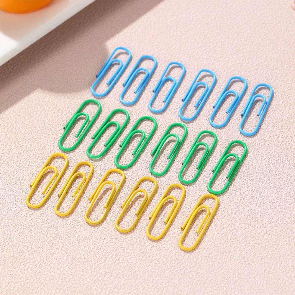50PCS Zinc Zinc Alloy Metal Paper Clips Creative Binder Clamps File Holder Bookmark Clip  Binding