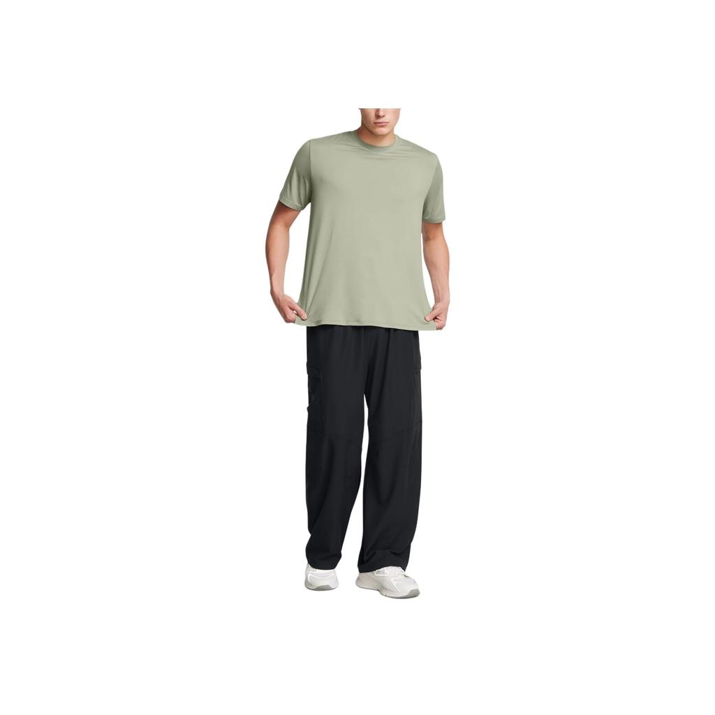 Under Armour Solid Color Straight Leg Casual Pants Men bottoms Black 1387364-001