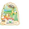 Anji Kulturelles und Kreatives Touristisches Wahrzeichen Kühlschrankmagnet: National City Sehenswürdigkeiten Souvenir