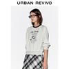 UR Women's Casual Color-Block Short Sweatshirt with Cute Pet Print