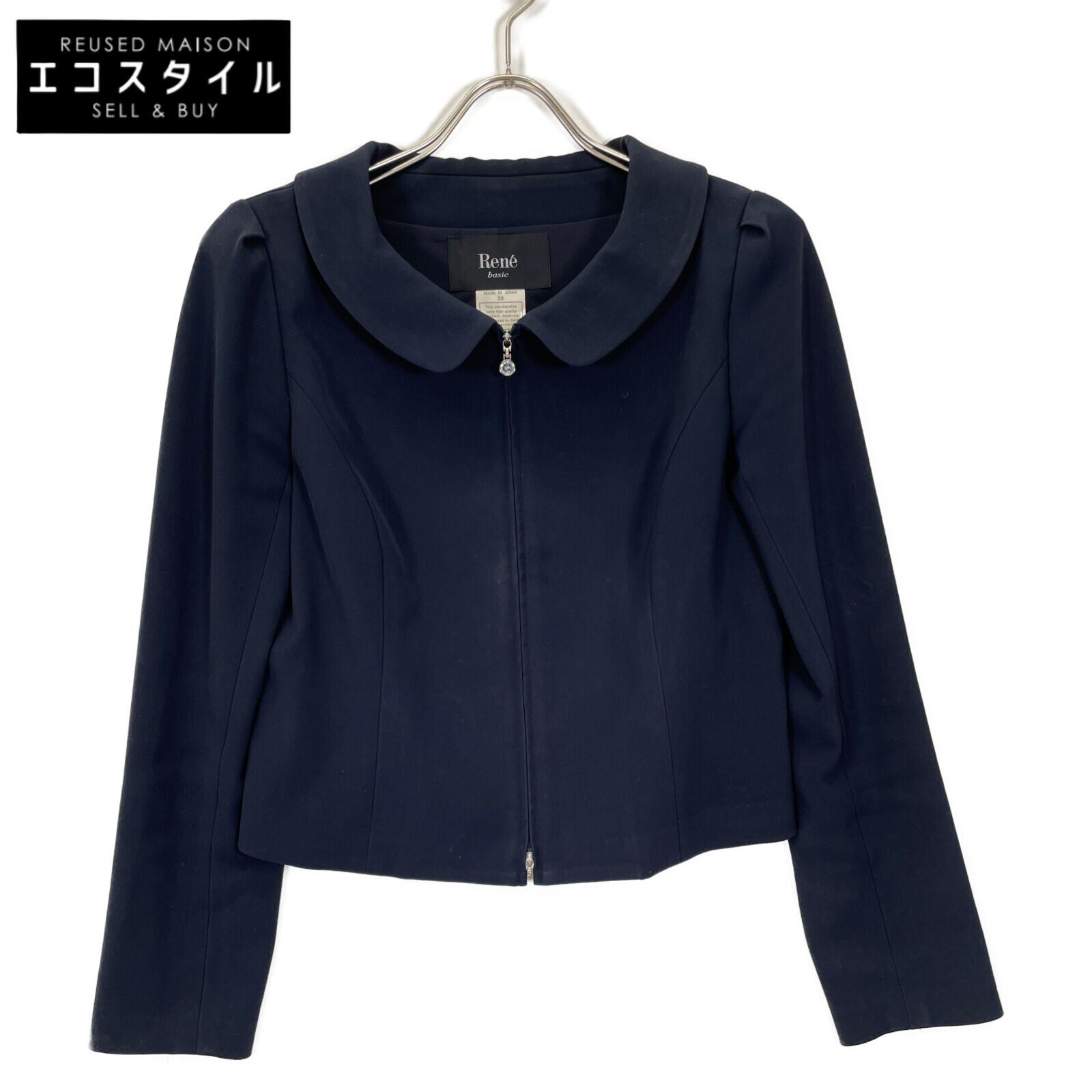 

Rene 5013020 Темно-синяя куртка на молнии с воротником Куртка 38 Темно-синийПодержанный