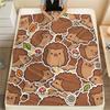 Cute Animals Hedgehog Peacock Print Flannel Blanket High Quality Comfortable for All Seasons Home Decor Warmth and Comfort Perfect for Christmas Gifts