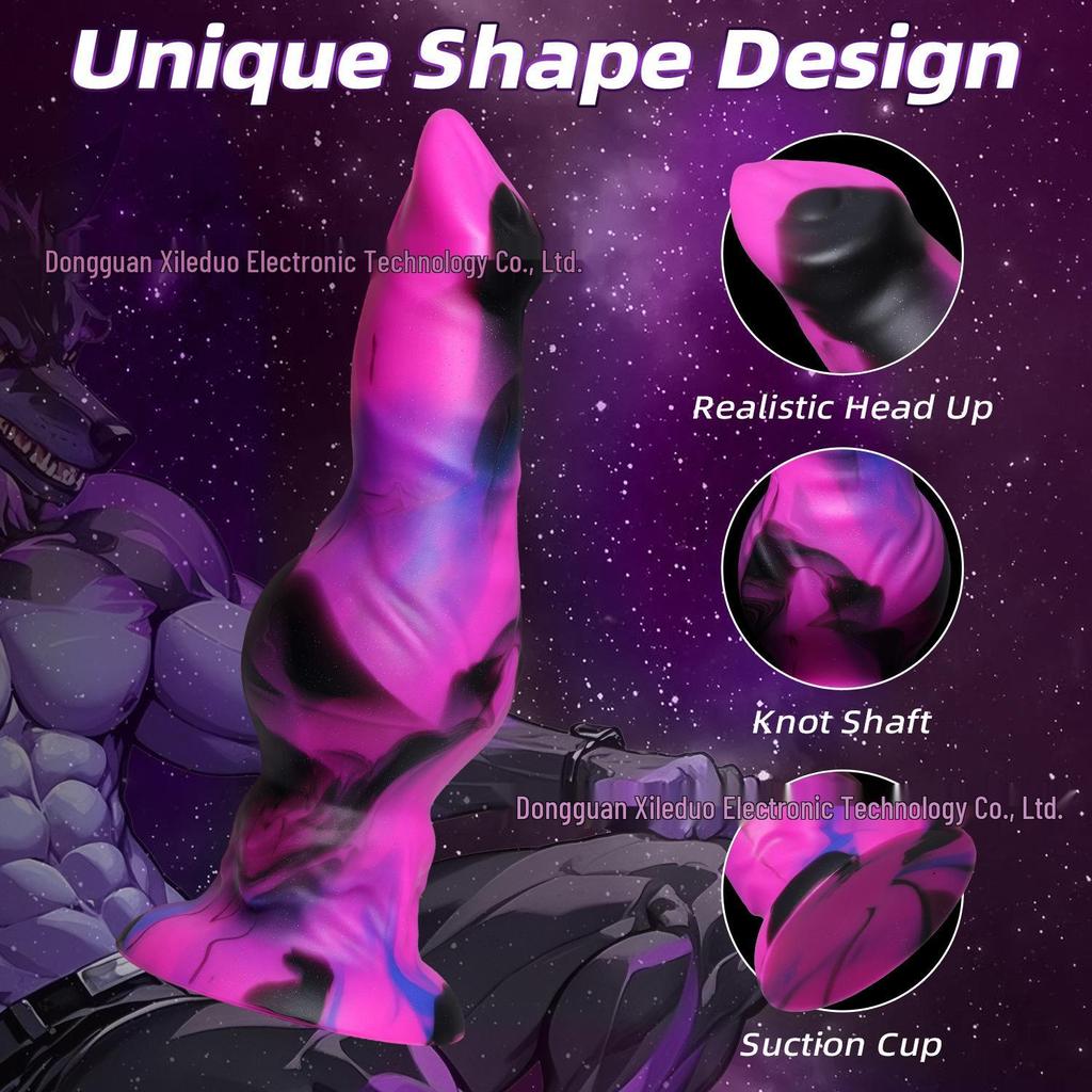Alien-Themed Silicone Dildo: Soft, Large, Female Masturbator
