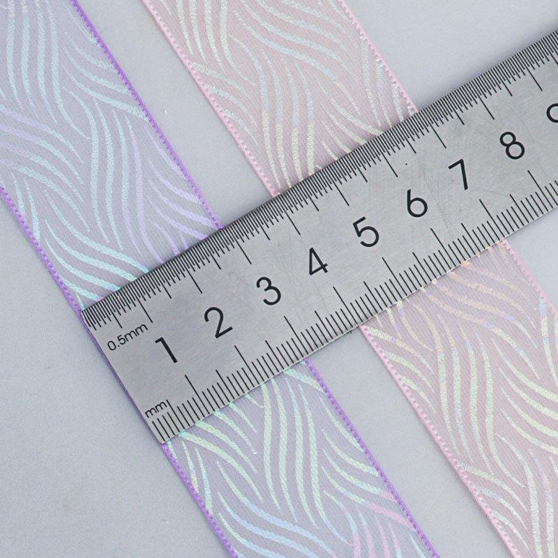 Elegant and Exquisite Transparent Ribbon Wedding Gift Ribbon Handmade DIY Flower Package Decoration Material Floral Ribbon Crafts Making Ribbons