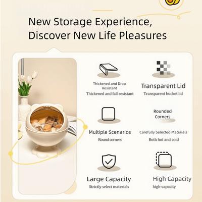 With Lid Spherical Hair Accessories Storage Spherical Design Organizer Dustproof Box Dustproof Vanity Accessories Storage Holder