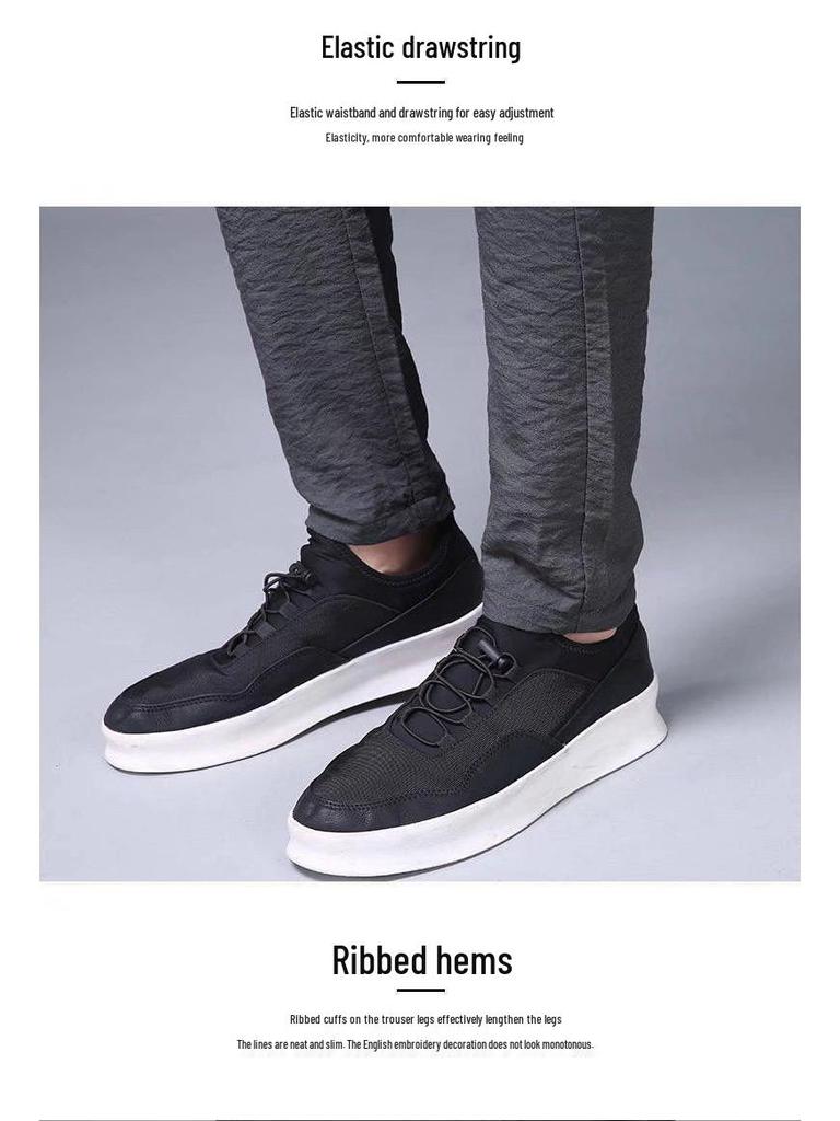 Ice Silk Breathable Men's Lightweight Summer Sports Pants - Trendy, Loose-Fit, All-Match, Korean Style, Straight-Leg