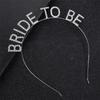 European Bridal Crystal Rhinestone BRIDE Headband for Bridesmaids