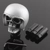 Universeller Helm Totenkopf Auto Schaltknauf Stick Auto Schaltgetriebe Schalthebel Kopfknauf Passend für Limousine Coupe SUV