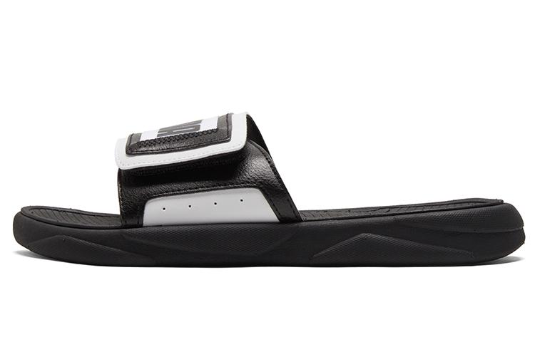 PUMA Royalcat Sports Slippers Unisex Black White 386712-01 35.5