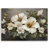 Canvas Print, Hibiscus Flower White