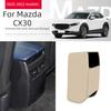 Auto-Innendekorationszubehör für Mazda CX5/CX30 2017-2024 Armlehnenbox Anti-Tritt-Matte, Rücksitz-Luftauslass-Schutzabdeckung