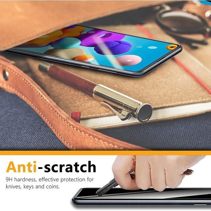 Protection Film - LittleMonkey - Samsung Galaxy A21s - Tempered Glass 9H - 3 Pieces - Scratch Resistant