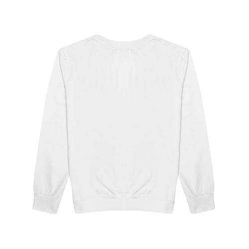 Nubelleumieleu Double Logo Long Sleeve Sweatshirt White