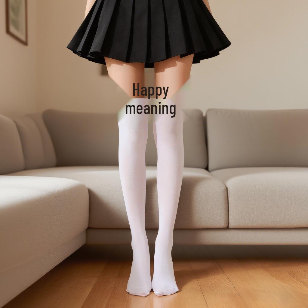 European & American Velvet Bow Christmas Over-the-Knee Socks