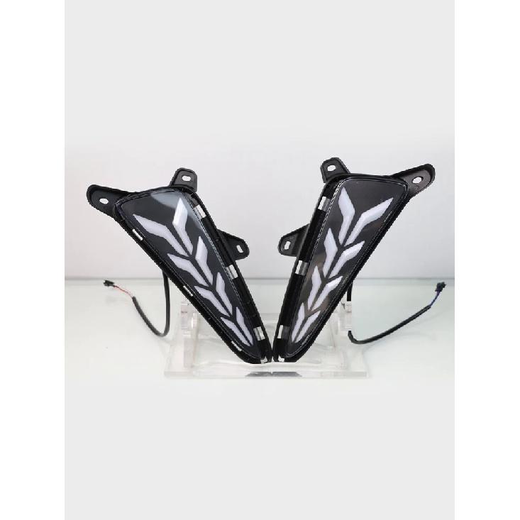 Car DRL LED Daytime Running Light Rear Fog light brake For Toyota C-HR CHR 2016 - with yellow Turn Signal Style Relay