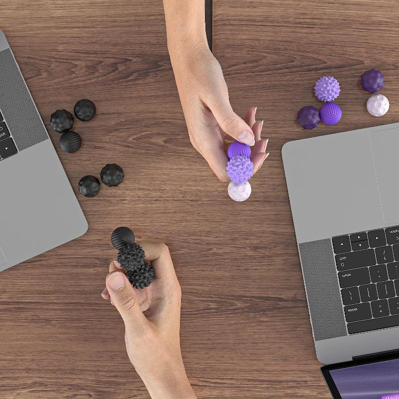 Magnetic Fidget Balls for Adults & Teens,Silicone Magnetic Sensory Fidget Toys, Stress Relief Desk Gadgets for Office, Anxiety Autism Fidgets
