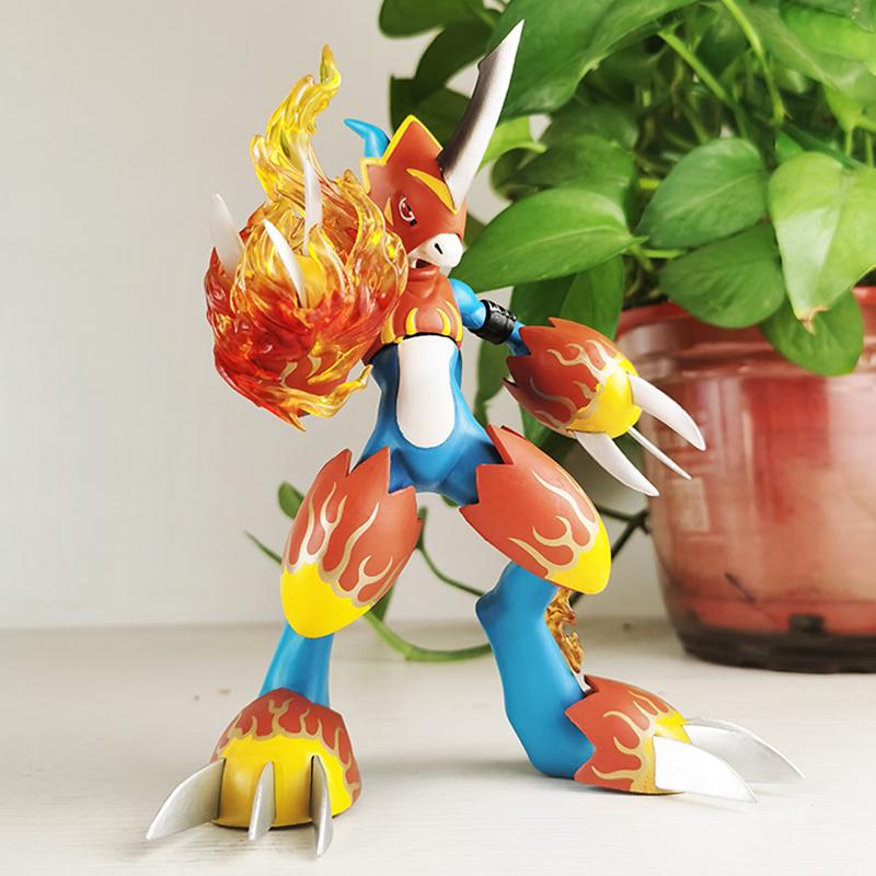 18cm/7.0 Inches Digimon Anime Character Flamemon Pvc Action Figure Figurine Model Collection Decoration Ornaments Toys Gift