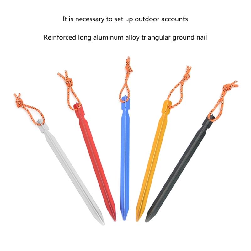 Essential Camping Accessories Durable Aluminum Tent Stakes Versatile Camping Gear for Stability and Convenience