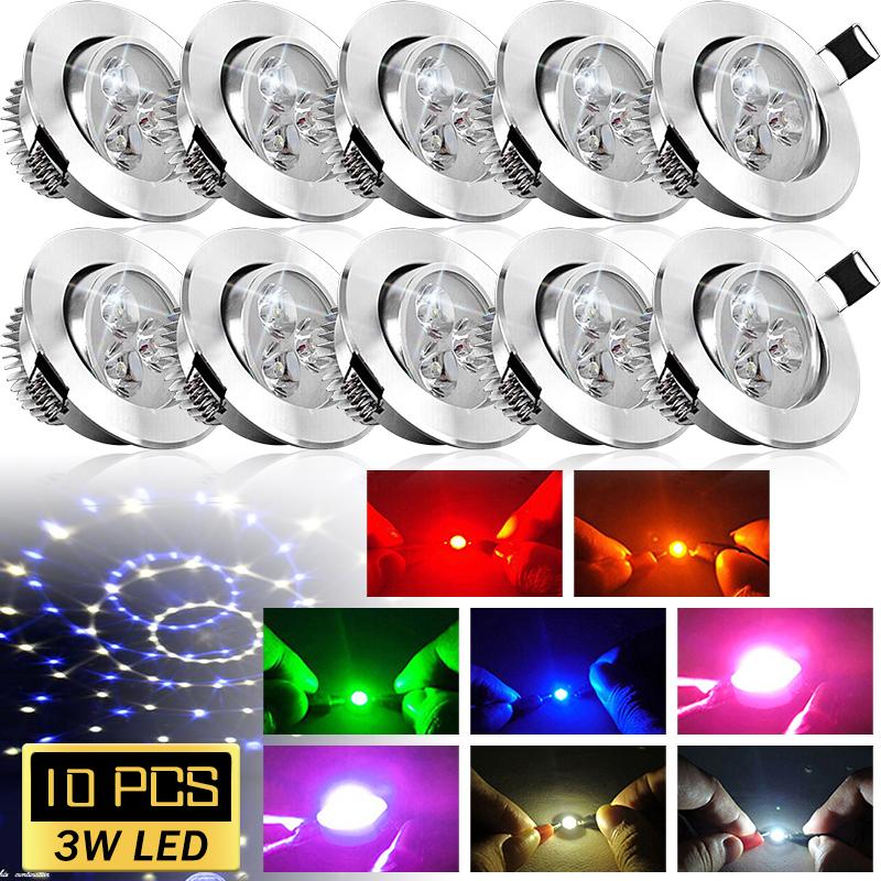 10 шт./компл. 3 Вт светодиоды высокой мощности, супер яркая лампа ...