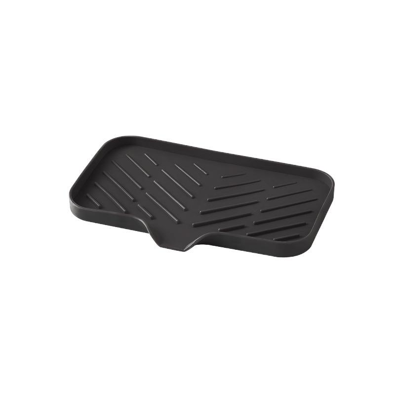 Silicone Sink Tray for Soap and Sponge Storage with Drainage System